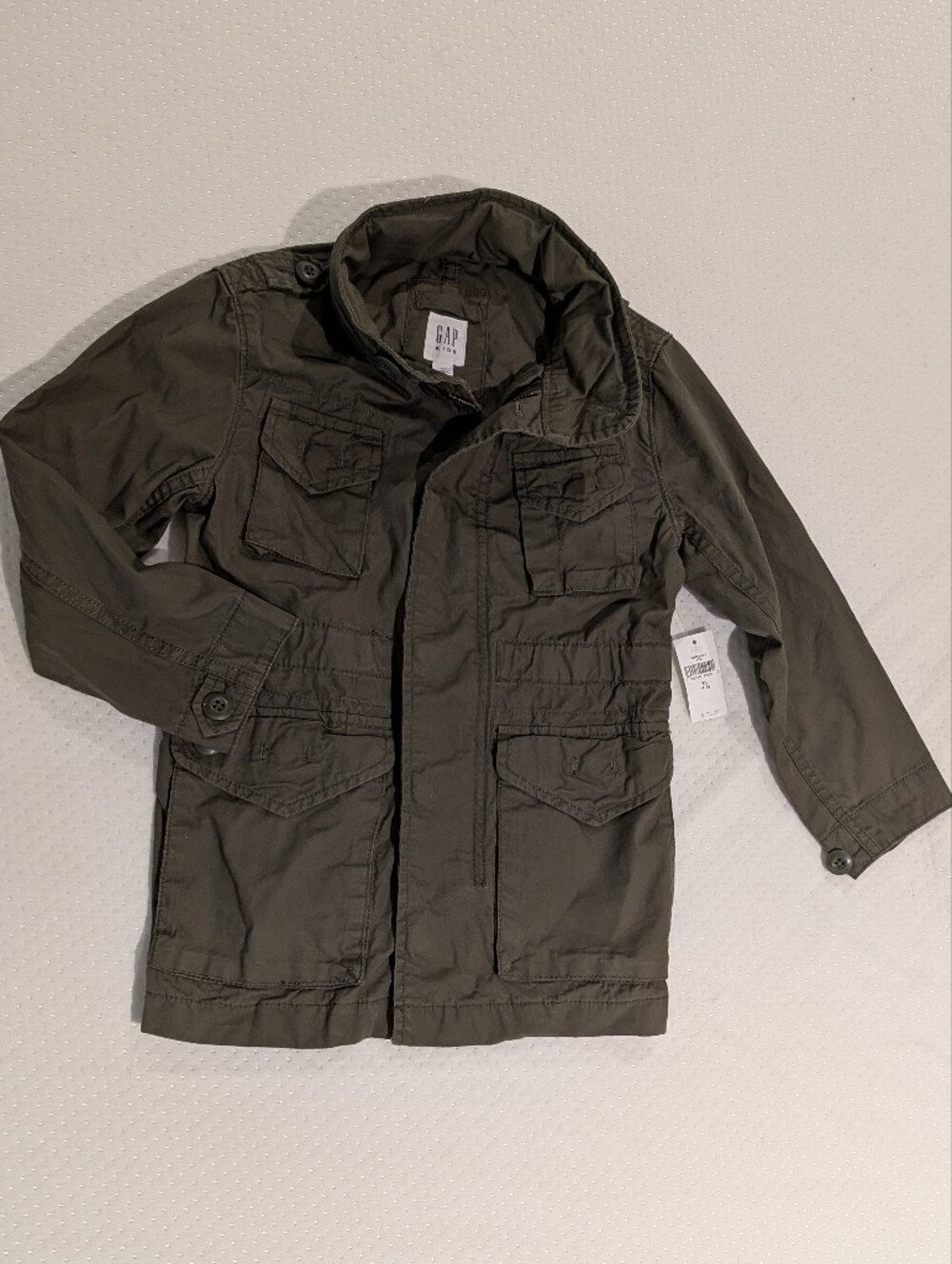 Gap Kids Army Green Jacket With Hood, X-Small, XS, Unisex, Boy, Girl, NWT, NEW!